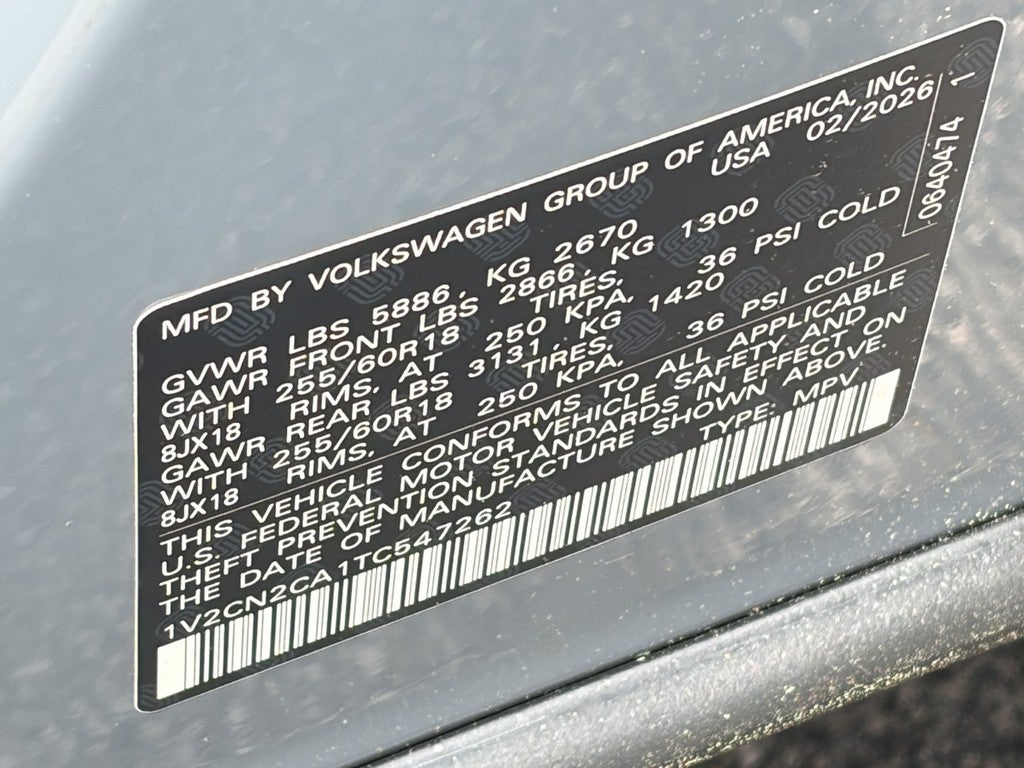 2026 Volkswagen Atlas 2.0T Peak Edition 4MOTION
