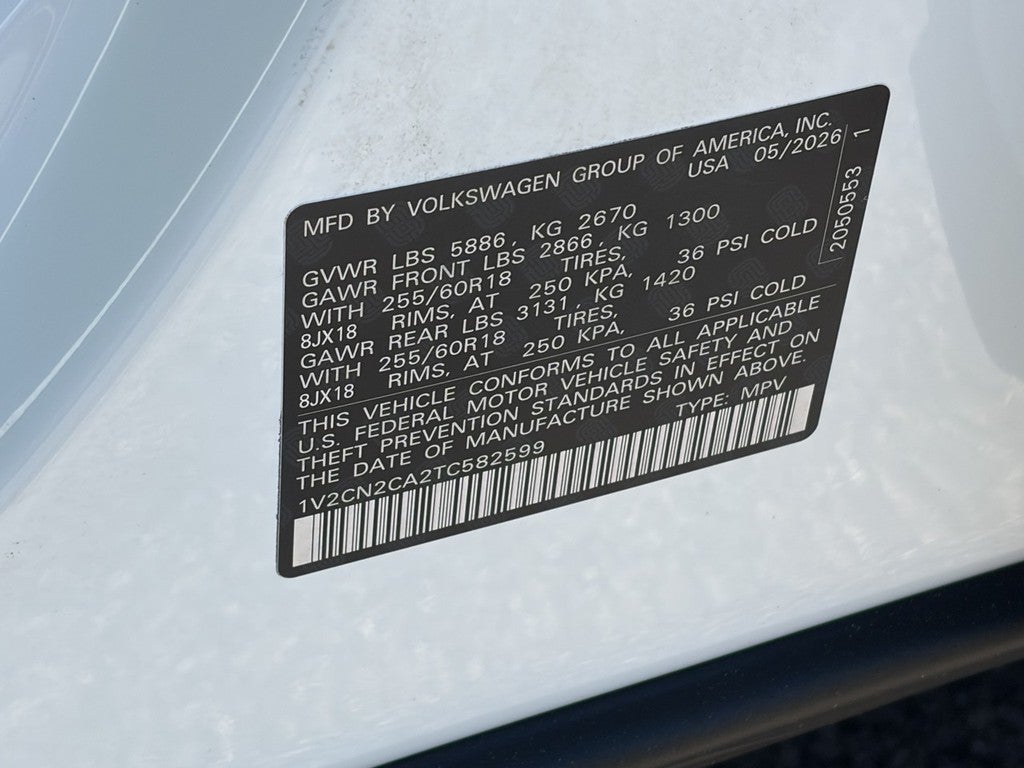 2026 Volkswagen Atlas 2.0T Peak Edition 4MOTION