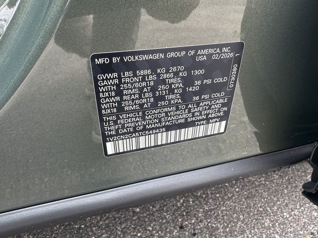 2026 Volkswagen Atlas 2.0T Peak Edition 4MOTION