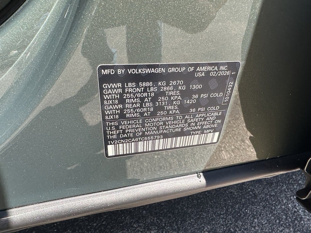 2026 Volkswagen Atlas 2.0T Peak Edition 4MOTION