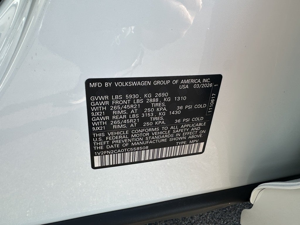 2026 Volkswagen Atlas 2.0T SEL Premium R-Line 4MOTION