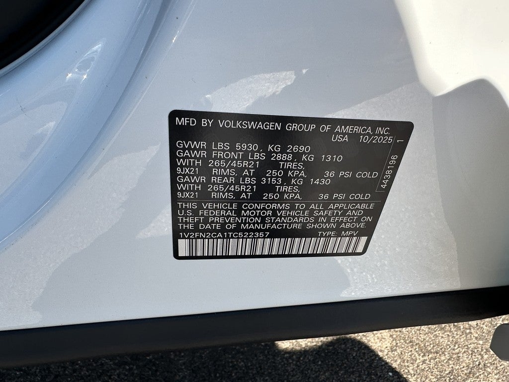 2026 Volkswagen Atlas 2.0T SEL Premium R-Line 4MOTION