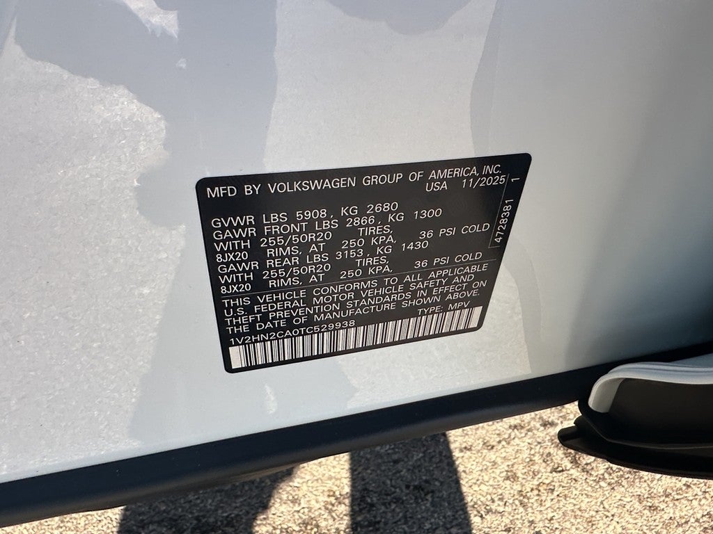 2026 Volkswagen Atlas 2.0T SE w/Technology 4MOTION