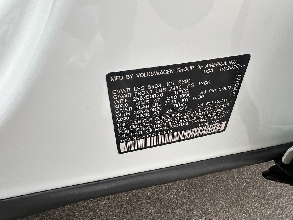 2026 Volkswagen Atlas 2.0T SE w/Technology 4MOTION