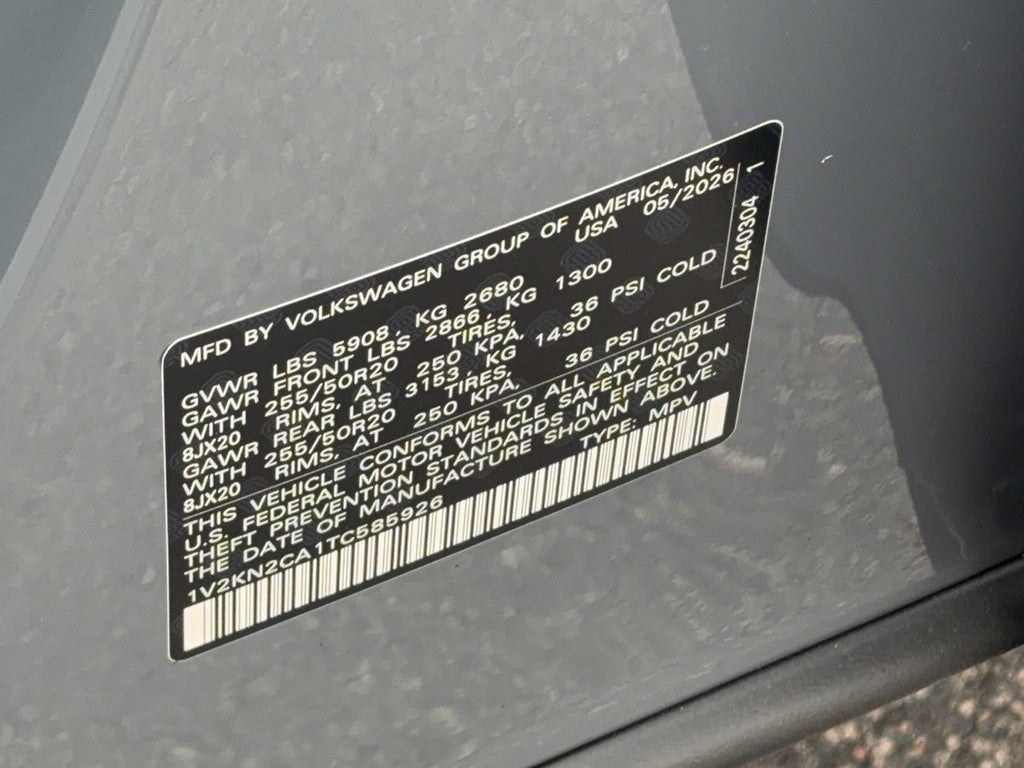 2026 Volkswagen Atlas 2.0T SE w/Technology 4MOTION