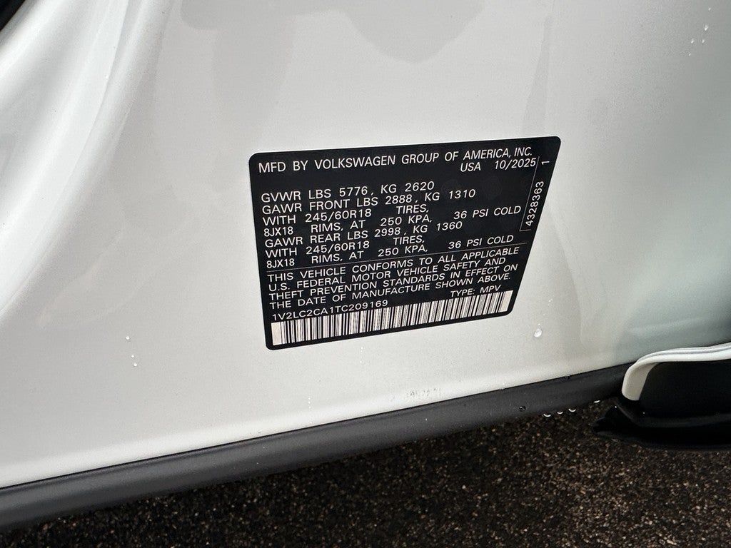 2026 Volkswagen Atlas Cross Sport 2.0T SE 4MOTION