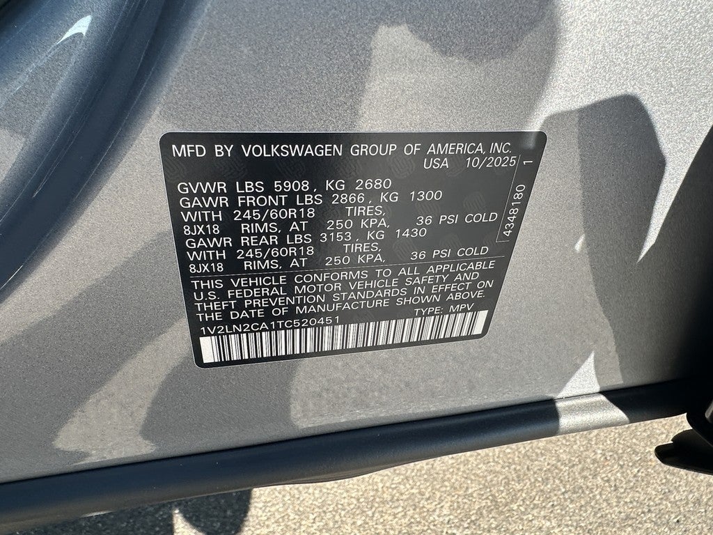 2026 Volkswagen Atlas 2.0T SE 4MOTION