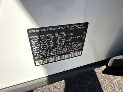 2026 Volkswagen Atlas 2.0T SE 4MOTION