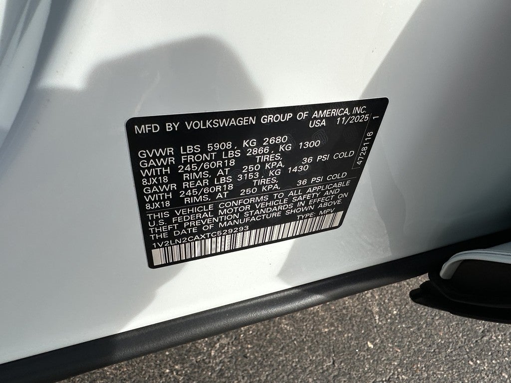 2026 Volkswagen Atlas 2.0T SE 4MOTION