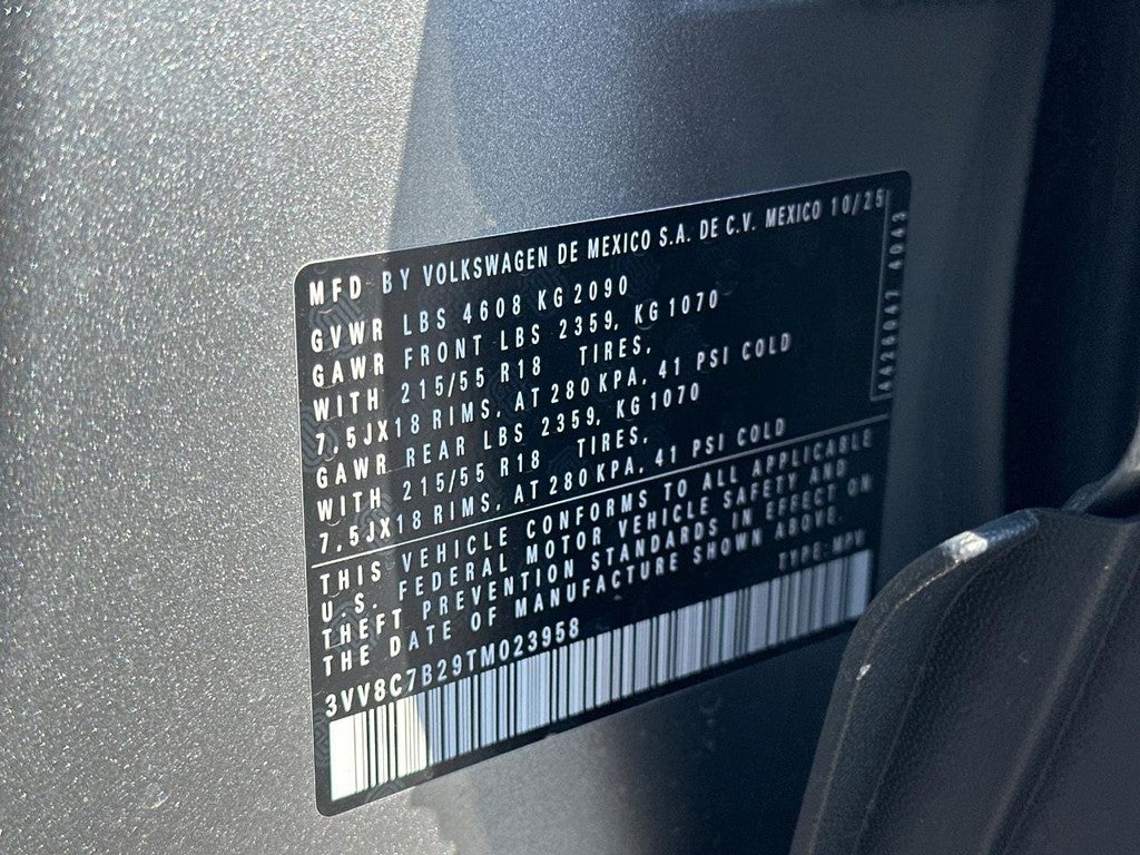 2026 Volkswagen Taos S 4MOTION