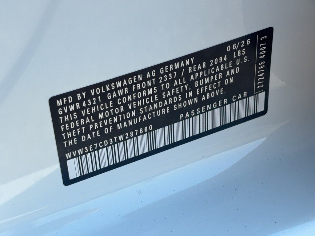 2026 Volkswagen Golf GTI 2.0T SE DSG