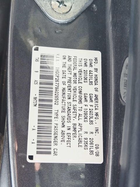 2009 Honda Accord EX 2.4