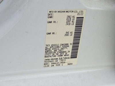 2022 Nissan Altima 2.5 S