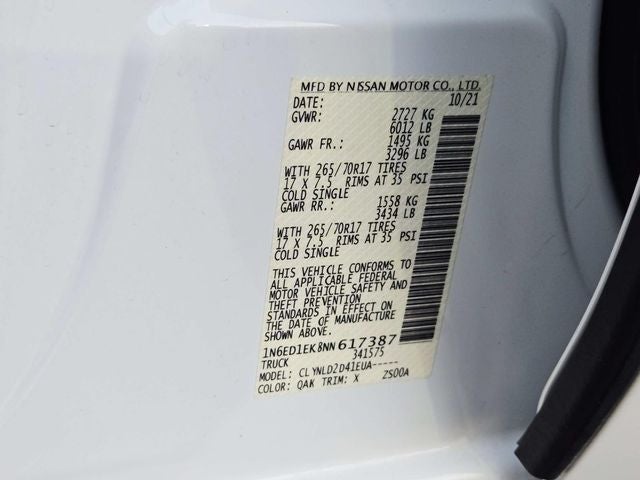 2022 Nissan Frontier PRO-4X