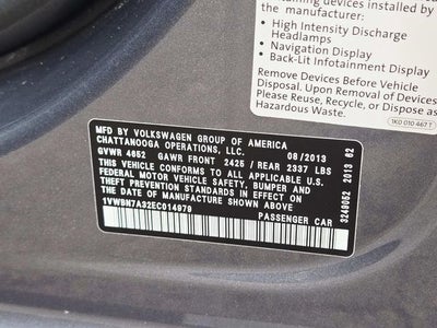 2014 Volkswagen Passat TDI SE