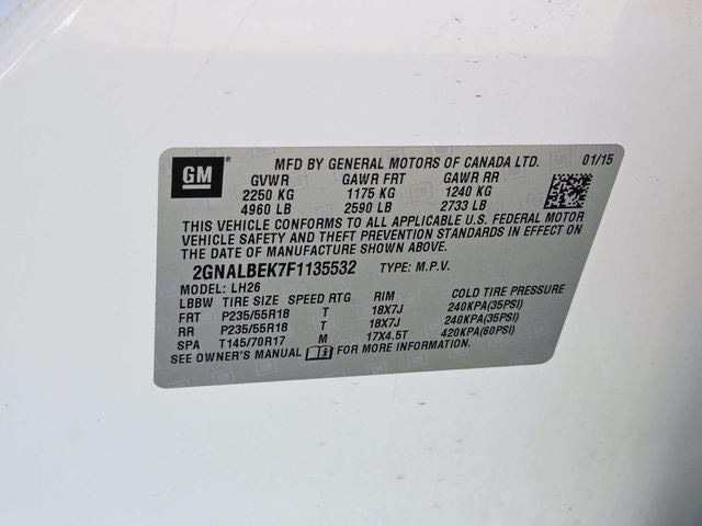 2015 Chevrolet Equinox LT 1LT