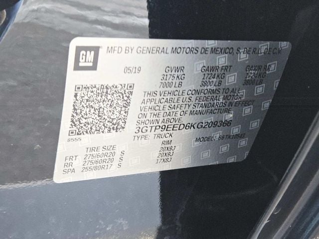 2019 GMC Sierra 1500 AT4