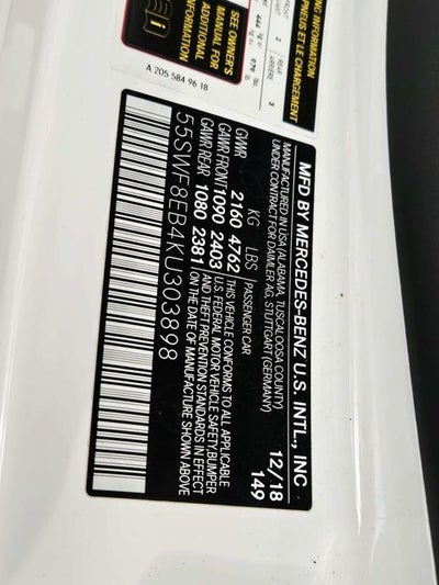 2019 Mercedes-Benz C-Class C 300 4MATIC®