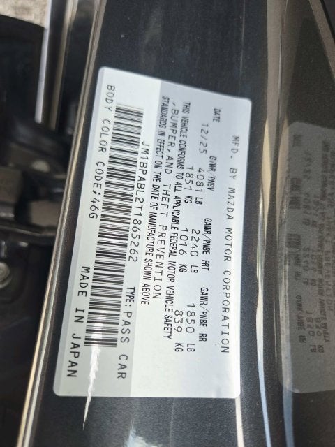 2026 Mazda Mazda3 2.5 S Select Sport