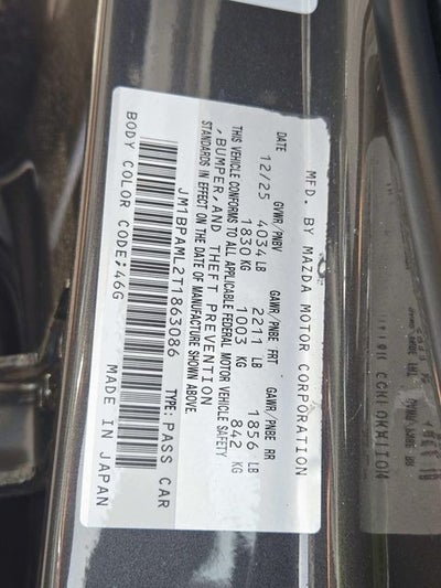 2026 Mazda Mazda3 2.5 S Premium