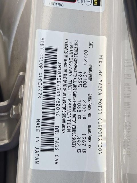 2025 Mazda Mazda3 2.5 Turbo Premium Plus Package