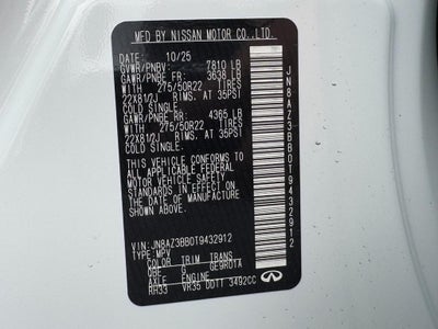 2026 INFINITI QX80 LUXE AWD