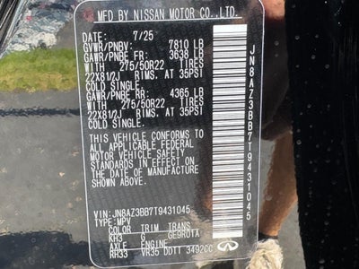 2026 INFINITI QX80 LUXE AWD