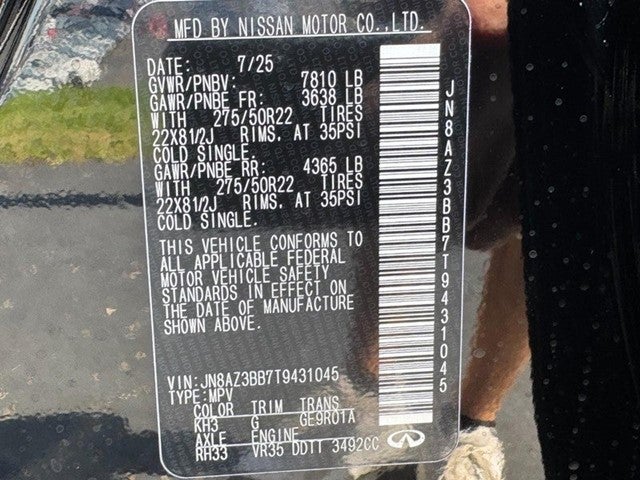 2026 INFINITI QX80 LUXE AWD