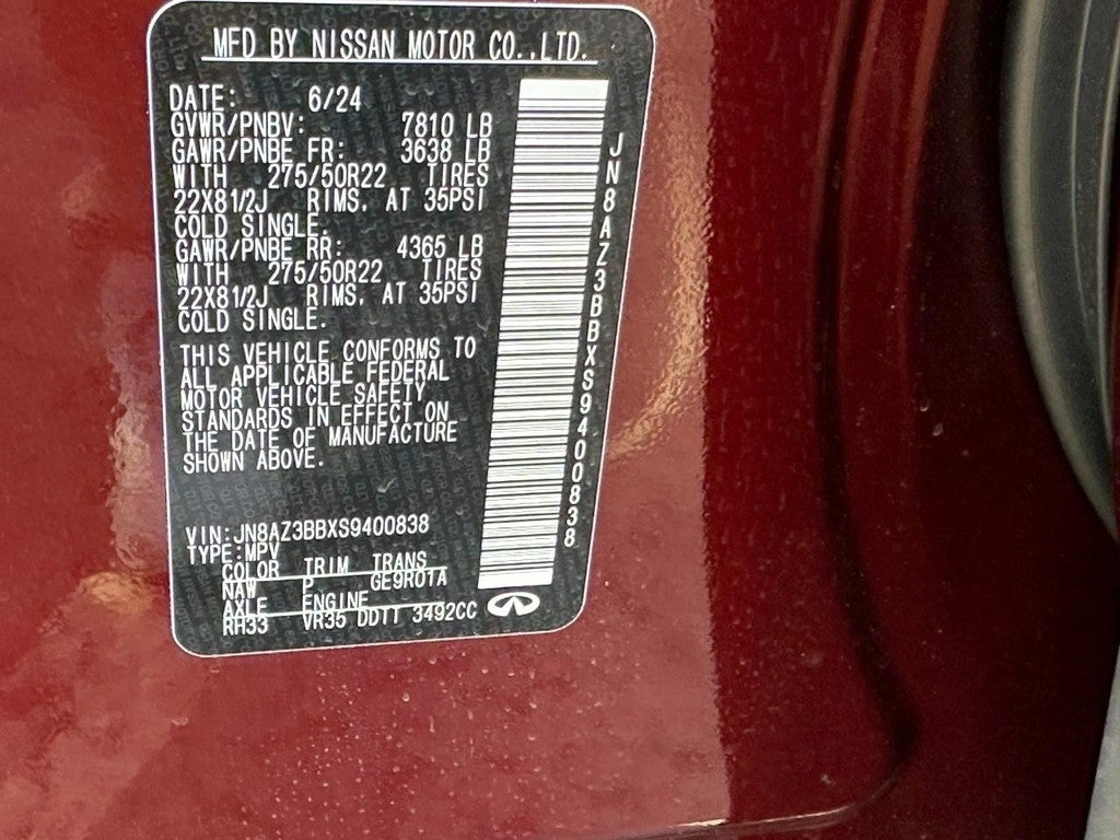 2025 INFINITI QX80 LUXE AWD