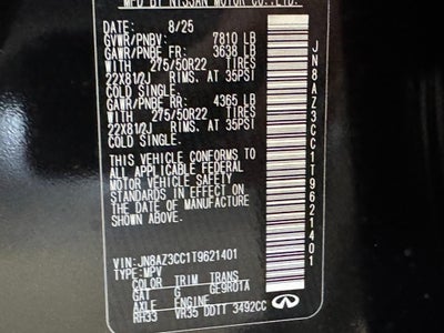 2026 INFINITI QX80 AUTOGRAPH AWD