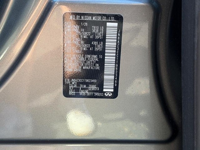 2026 INFINITI QX80 AUTOGRAPH AWD