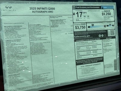 2025 INFINITI QX80 AUTOGRAPH AWD