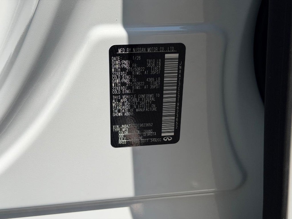 2026 INFINITI QX80 AUTOGRAPH AWD