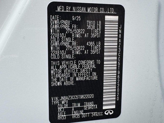 2026 INFINITI QX80 AUTOGRAPH AWD