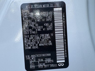 2026 INFINITI QX80 AUTOGRAPH AWD