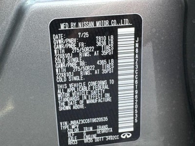 2026 INFINITI QX80 AUTOGRAPH AWD