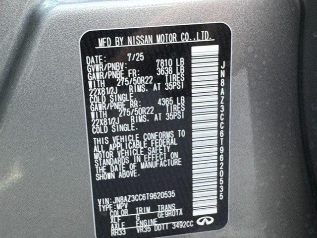 2026 INFINITI QX80 AUTOGRAPH AWD