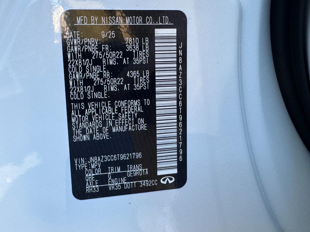 2026 INFINITI QX80 AUTOGRAPH AWD