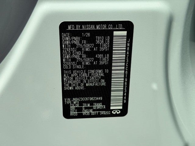 2026 INFINITI QX80 AUTOGRAPH AWD