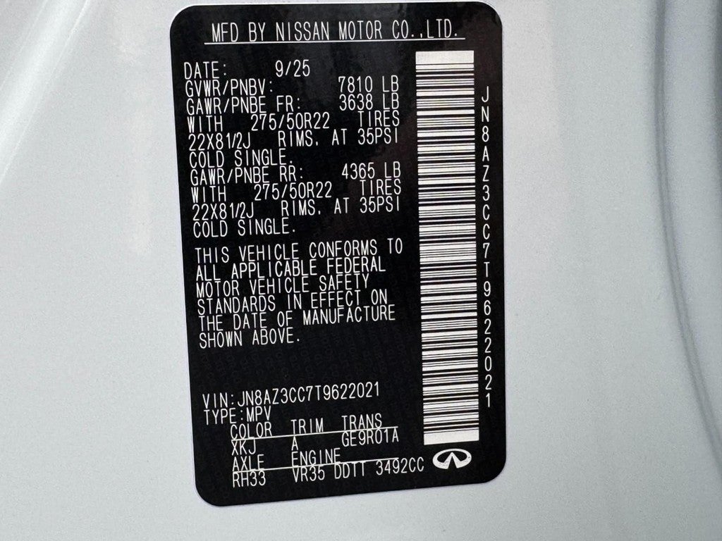 2026 INFINITI QX80 AUTOGRAPH AWD