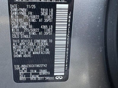 2026 INFINITI QX80 AUTOGRAPH AWD