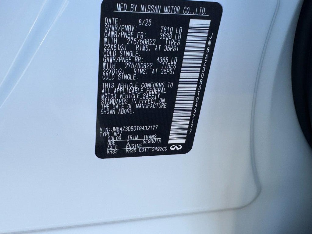 2026 INFINITI QX80 SPORT AWD