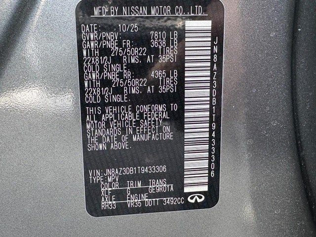 2026 INFINITI QX80 SPORT AWD