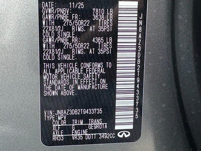 2026 INFINITI QX80 SPORT AWD