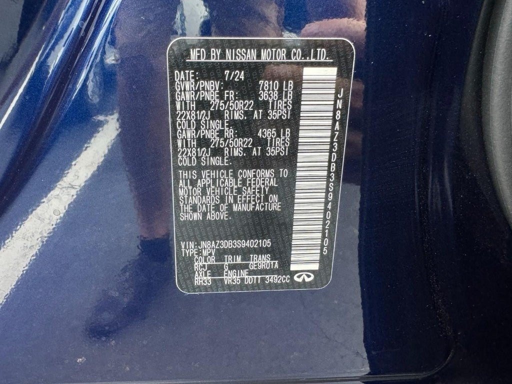 2025 INFINITI QX80 SENSORY AWD