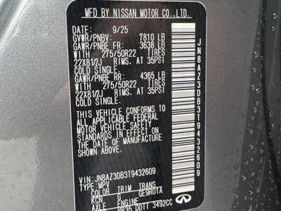 2026 INFINITI QX80 SPORT AWD