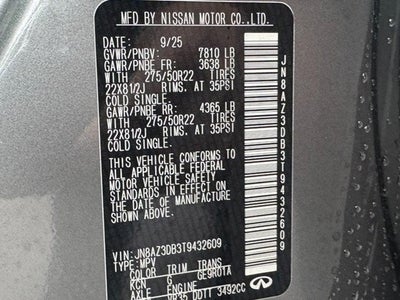 2026 INFINITI QX80 SPORT AWD