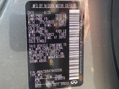 2026 INFINITI QX80 SPORT AWD