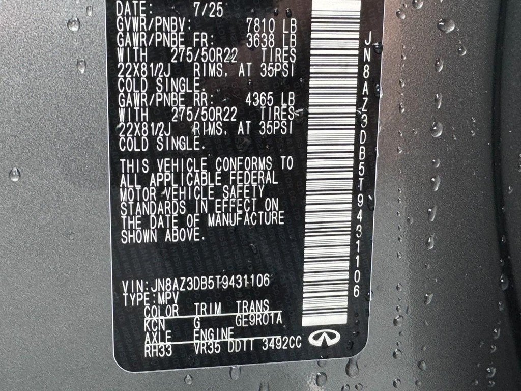 2026 INFINITI QX80 SPORT AWD