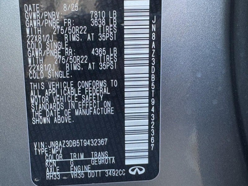 2026 INFINITI QX80 SPORT AWD